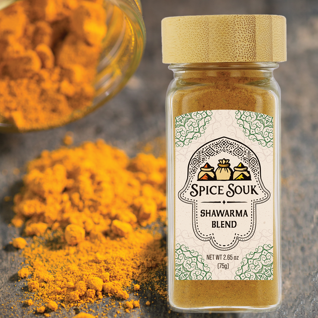 Authentic Chicken Shawarma Spice Blend | Middle Eastern Seasoning | All-Natural Spices | Grill, Air Fryer, Oven | Spice Souk 25g sample