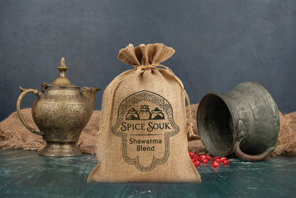 Authentic Chicken Shawarma Spice Blend | Middle Eastern Seasoning | All-Natural Spices | Grill, Air Fryer, Oven | Spice Souk 150g Sack